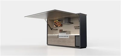 Right-angle & Door-opening Outdoor Kitchen