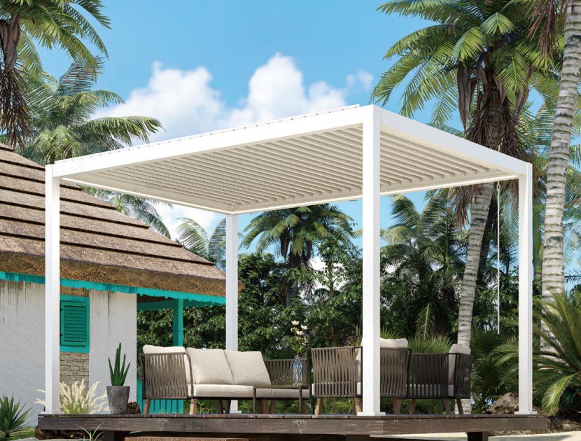 Standard Hand-Crank Aluminum Pergola suppliers
